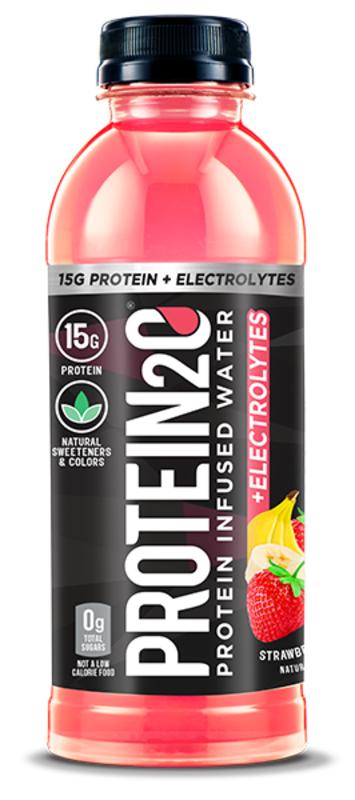 Protein2o Electrolytes, 15g Whey Protein Infused Water, Strawberry Banana, 500ml