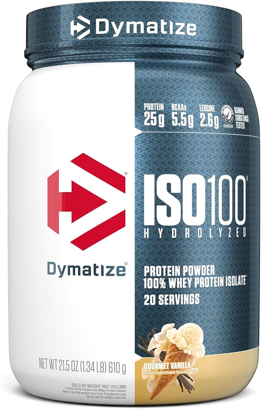 

Dymatize IS0100 Hydrolyzed, Gourmet Vanilla Flavor, 610g, 20 Serving