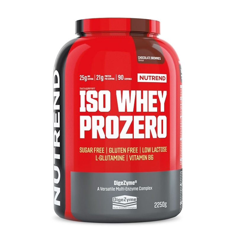 

Nutrend ISO Whey Prozero, 2250g, Chocolate Brownies Flavor, 90 Serving