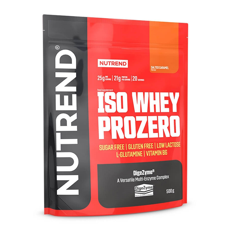 

Nutrend ISO Whey Prozero 500g, Salted Caramel Flavor, 20 Serving