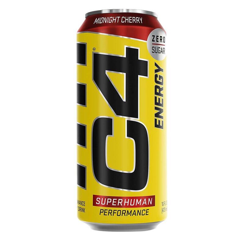 Cellucor C4 Energy, Zero Sugar, Pre Workout Drink, Midnight Cherry, 473ml