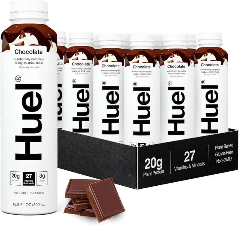 Huel Rtd 100% Nutritionally Complete Meal 500ml Chocolate Flavor Pack of 8