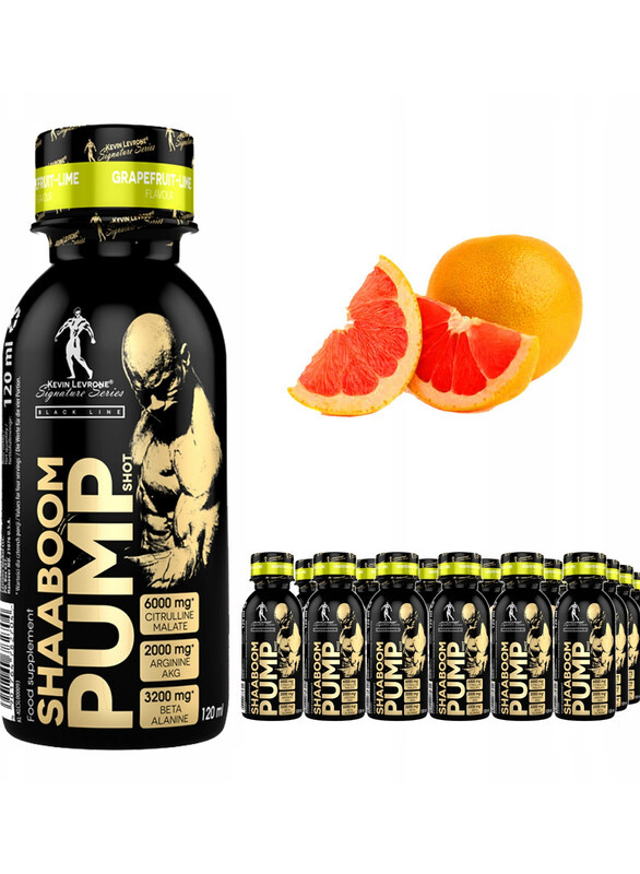 Kevin Levrone Shaaboom Pump Juice Shot Grapefruit Flavor 120 ml Pack of 24