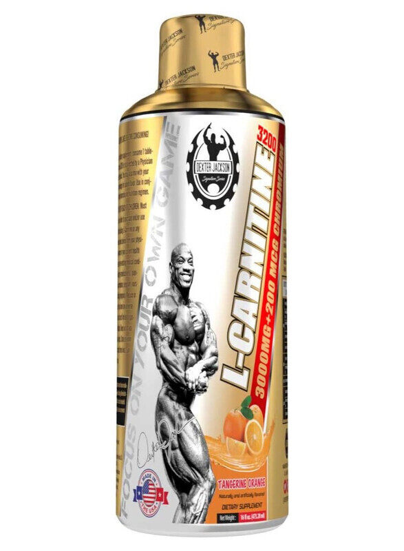 

Dextor Jackson Dexter Jackson L-Carnitine 3200 Tangerine Orange Flavor 473.28 ml 32 Serving