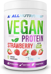 ALL NUTRITION Vegan Protein, Strawberry Flavor, 500g, 17 Serving
