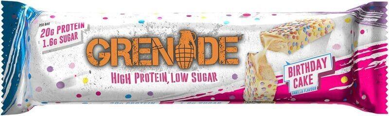 

Grenade High Protein Bar Birthday Cake 60g