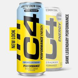 Cellucor C4 Energy, Zero Sugar, Pre Workout Drink, 473ml, Arctic Snow Cone, Pack of 12