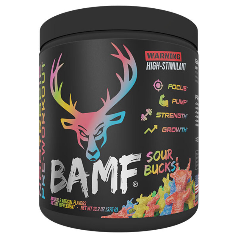 Bucked Up BAMF Pre-workout 375g Sour Bucks Flavor 30 Serving