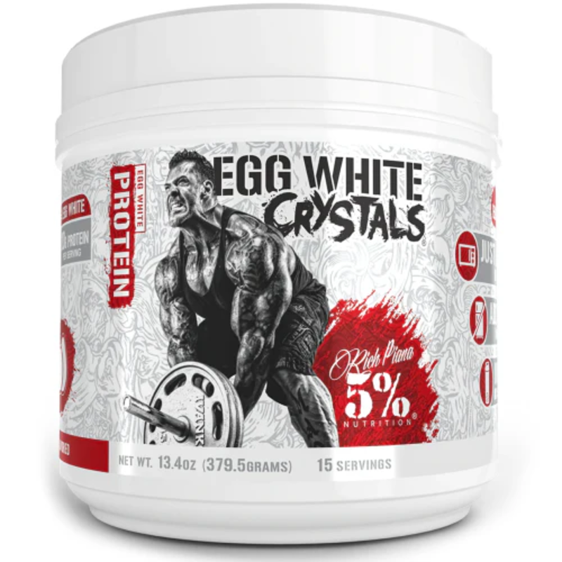 

5% Nutrition Egg White Crystals Protein 379g, Unflavored, 15 Serving