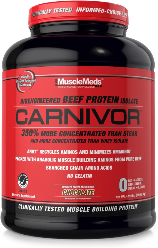 

Musclemeds Beef Protein Isolate Carnivor, 1698g, Chocolate Flavor, 56 Serving