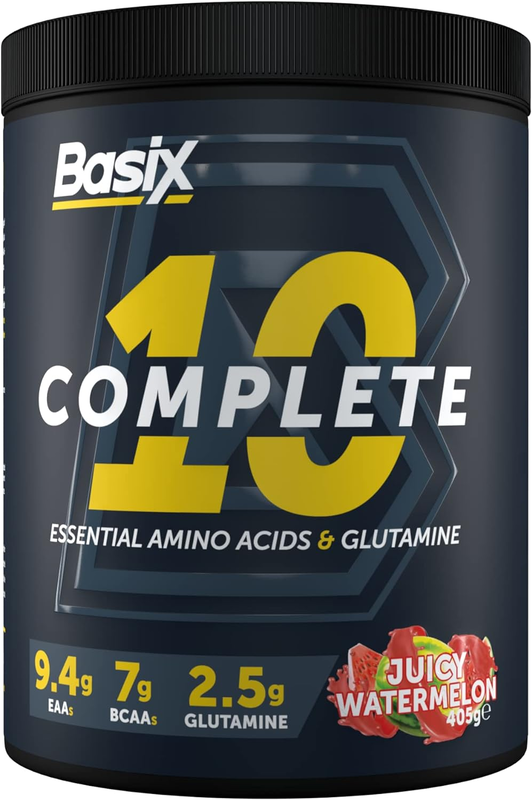 

Basix 10 Complete EAAs And Glutamine 405g, Juicy Watermelon Flavor, 30 Serving