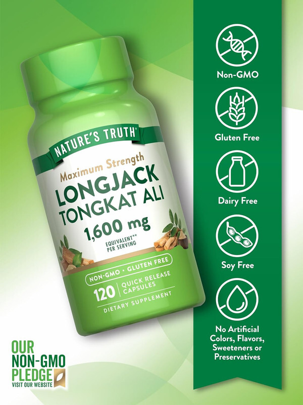 Nature’s Truth Longjack Tongkat Ali 120Capsules 60 Servings