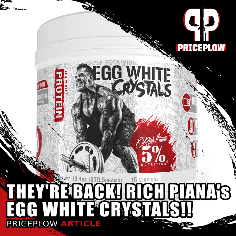 5% Nutrition Egg White Crystals Protein 379g, Unflavored, 15 Serving
