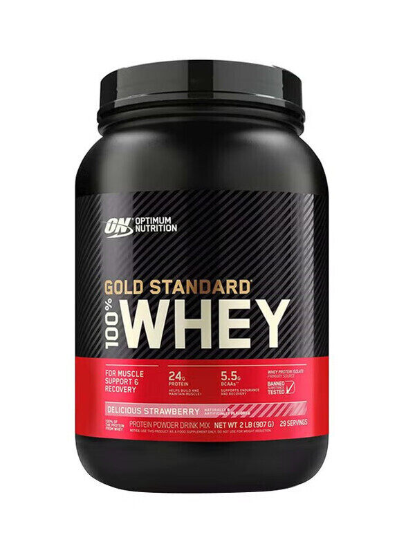 

Optimum Nutrition Gold Standard 100% Whey 2 lbs Delicious Strawberry Flavor