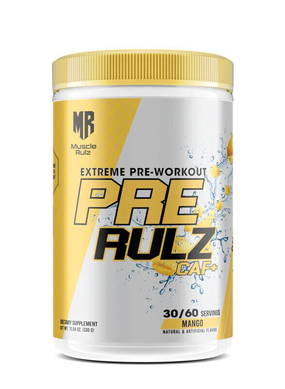 

Muscle Rulz Pre-Workout Pre Rulz 330g Mango Flavor