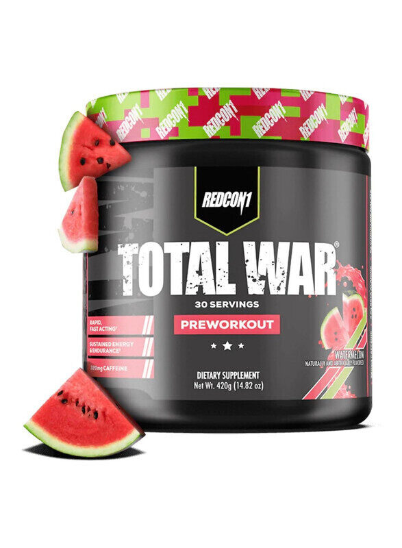 

REDCON1 Total War Pre-Workout Watermelon Flavor 30 Servings 420g