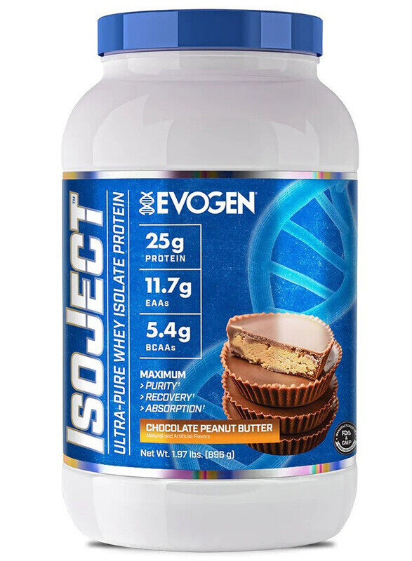 

Evogen Isoject Chocolate Peanut Butter 28 Servings 896g