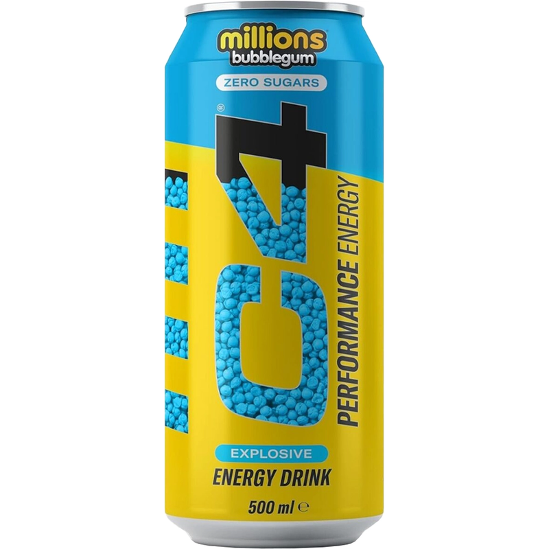 C4 Explosive Energy Drink Millions Bubblegum Flavor, 500ml