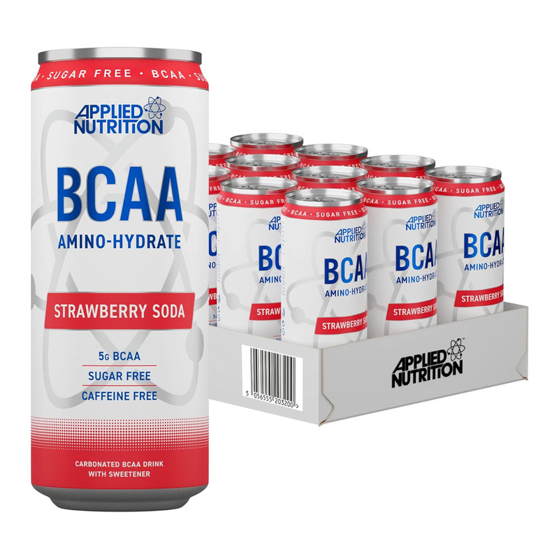 

Applied Nutrition BCAA Amino-Hydrate 330ml, Strawberry Soda Pack of 12