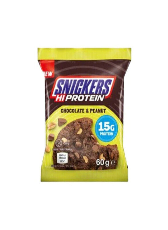 

Snickers Hi Protein Chocolate And Peanut Flavor 60g