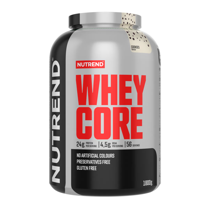 

Nutrend Whey Core 1800g, Cookies Flavor, 56 Serving