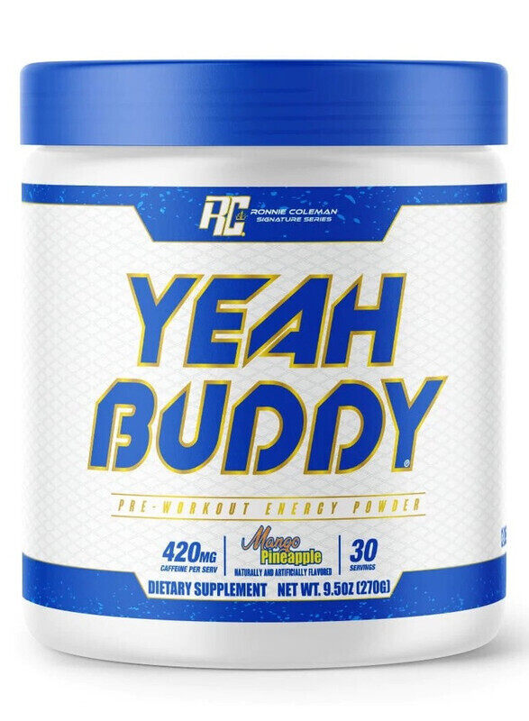 

Ronnie Coleman Yeah Buddy Pre-Workout Mango Pineapple 270g 30 Servings