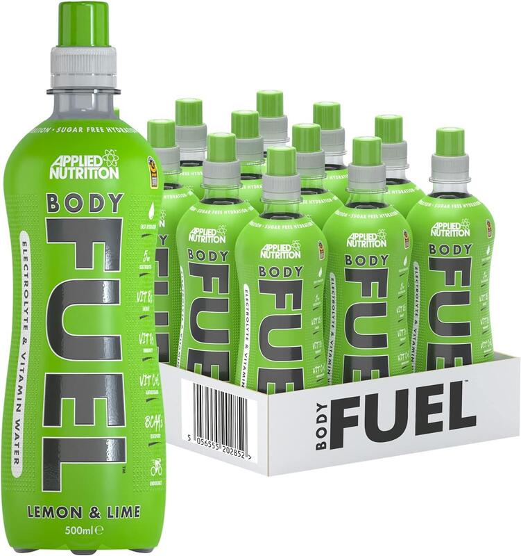 Applied Nutrition Body Fuel Electrolyte Water with BCAAs and Vitamins, Lemon & Lime, Pack of 12