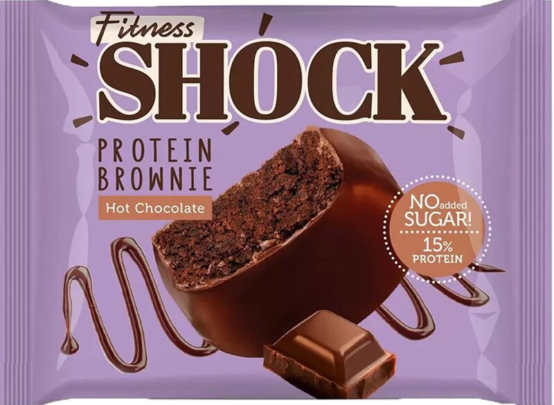 Fitness Shock Protein Brownie Hot Chocolate Flavor 50g