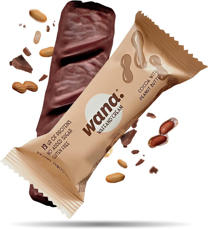 

Wana Waffand Cream Protein Bar Cocoa with Peanut Butter 43g
