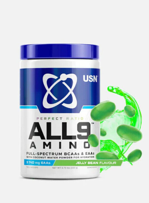 

USN ALL9 Amino 330g Full Spectrum BCAA Jelly Bean Flavor