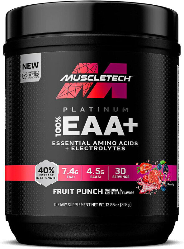 

Muscletech Platinum 100% EAA+ 393g Fruit Punch flavor 30 Serving