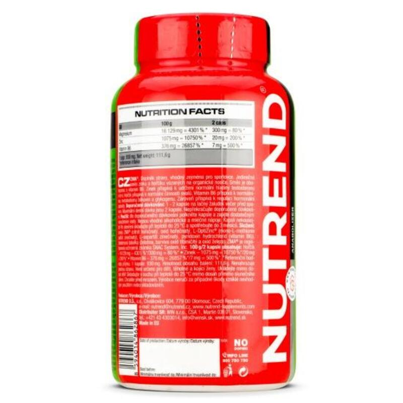 Nutrend ZMA 120 Capsules, 60 Serving, 111g