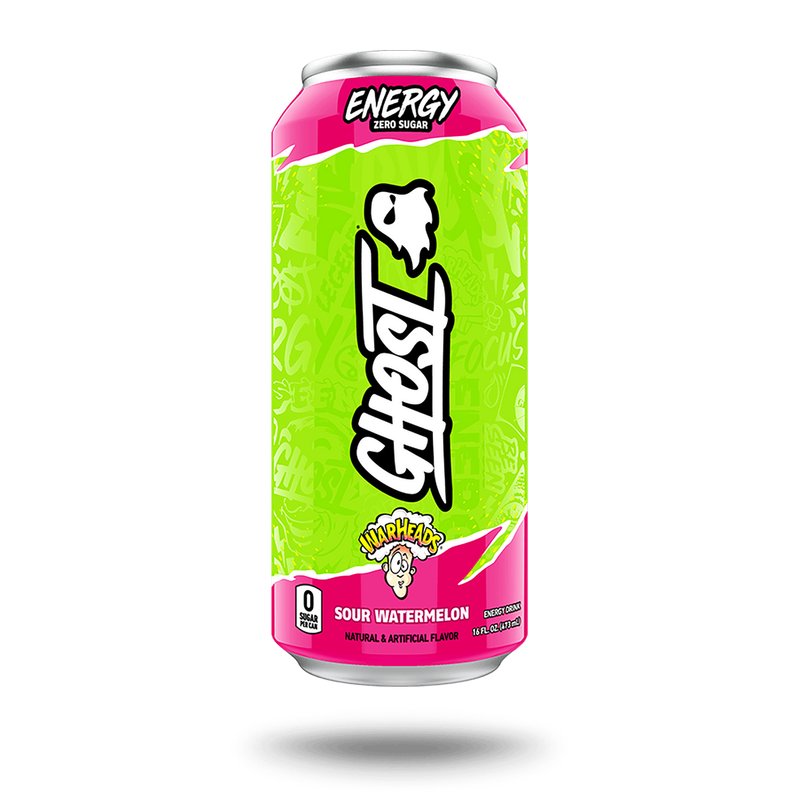 Ghost Energy Zero Sugar RTD 473ml, Sour Watermelon Flavor