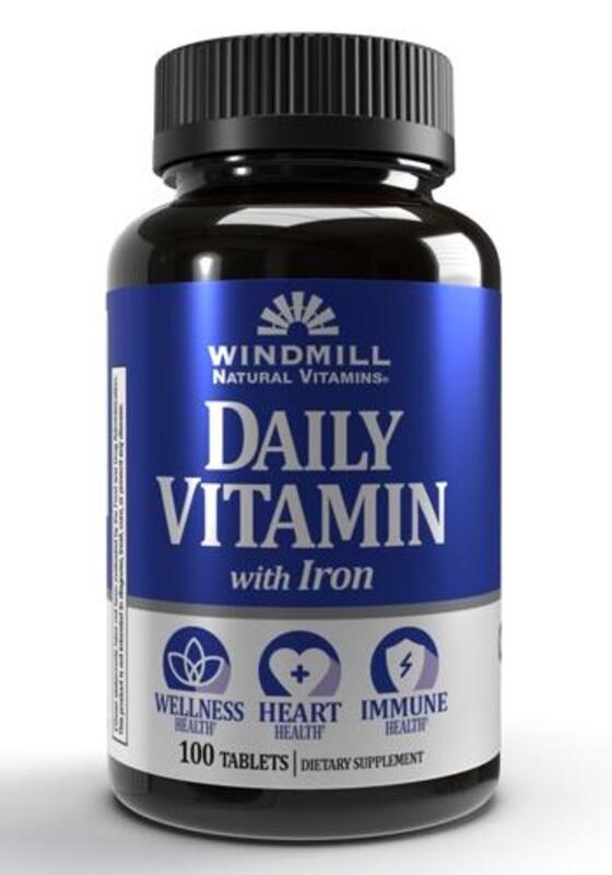 Windmill Daily Vitamin with Iron 100 Tablets 100 Servings 80g