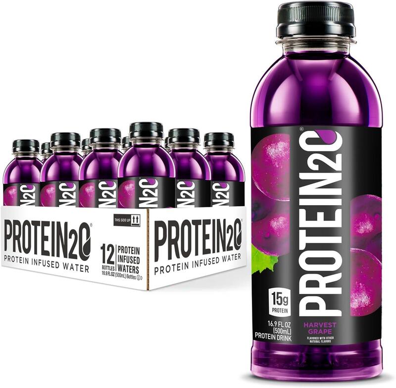 

Protein2o, 15g Whey Protein Infused Water Plus Energy, Harvest Grape, 500ml, Pack of 12