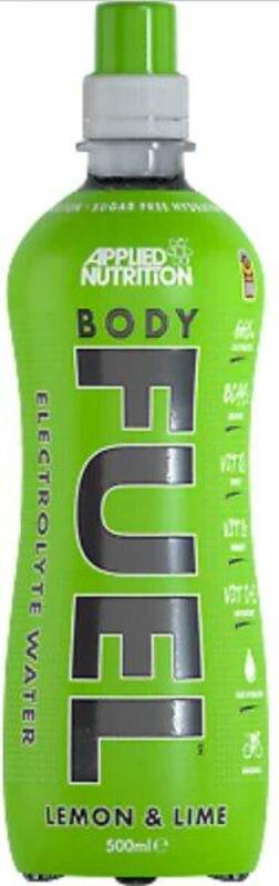 Applied Nutrition Body Fuel Electrolyte Water with BCAAs and Vitamins, Lemon & Lime, 500 ml