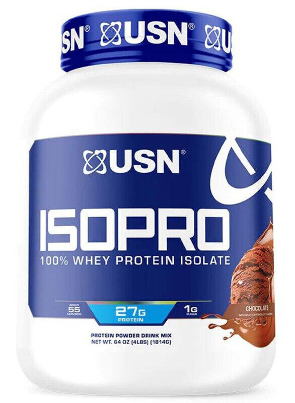 

USN ISOPRO 100% Whey Protein Chocolate Flavor 55 Servings 4lbs