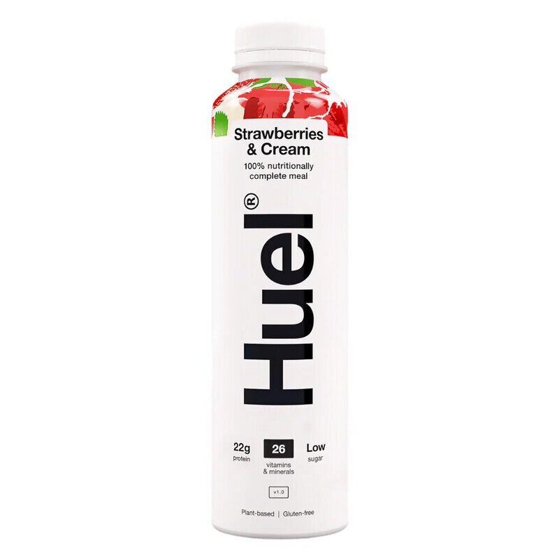 

Huel Complete Meal Protein Milkshake Strawberries & Cream Flavor 500ml