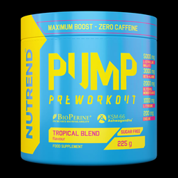 Nutrend Pump Pre-Workout 225g, Tropical Blend Flavor