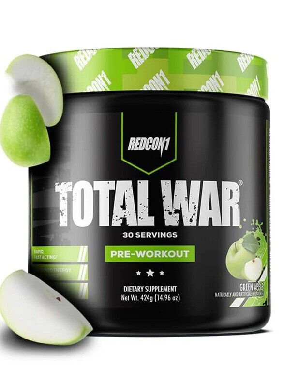 

REDCON1 Total War Pre Workout Green Apple 30 Servings 444g