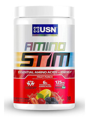 USN Amino Stim Essential Amino Energy Fruit Punch Flavor 285g