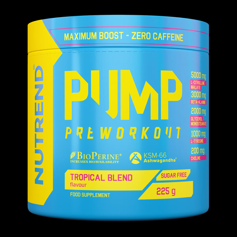 

Nutrend Pump Pre-Workout 225g, Tropical Blend Flavor