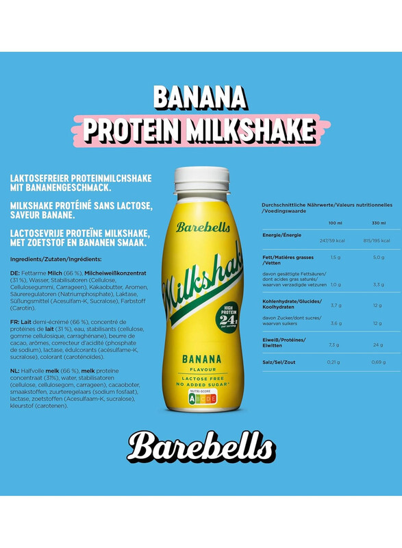 Barebells Milkshake Banana Flavor 330 ml