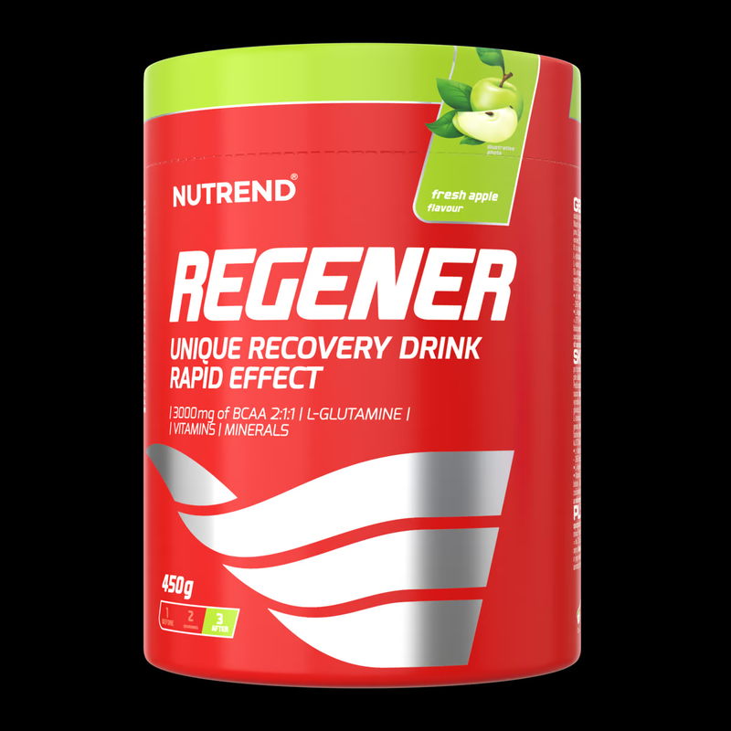 

Nutrend Regener Unique Recovery Drink 450g, Fresh Apple Flavor