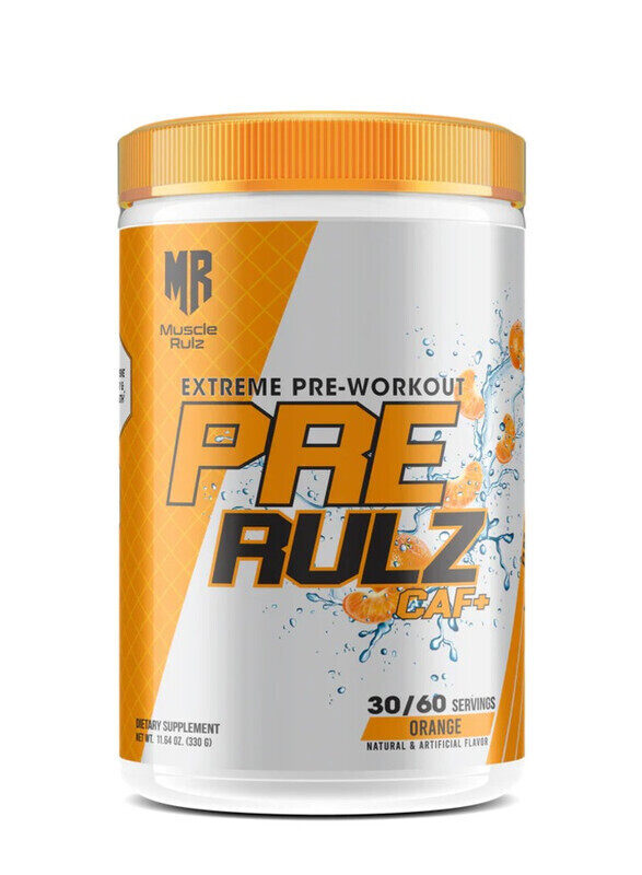 

Muscle Rulz Pre-Workout Pre Rulz 330g Orange Flavor