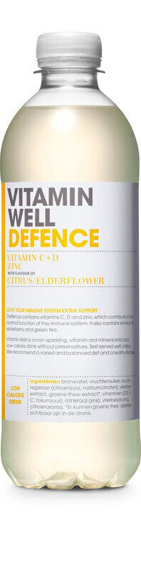 

Vitamin Well Defence 500ml Citrus & Elderflower Flavor