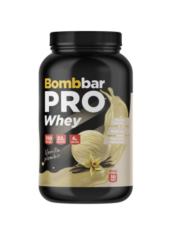 

Bombbar Pro Whey 900g, Vanilla Plombir 30 serving