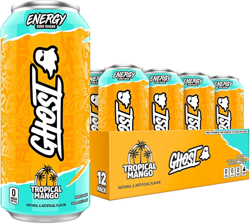 

Ghost Energy Drink Tropical Mango Flavor, 473ml x12