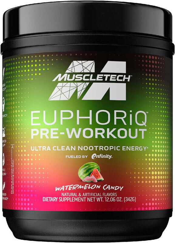 

Muscletech EUPHORiQ Pre-Workout 342g Watermelon Candy 20 Serving