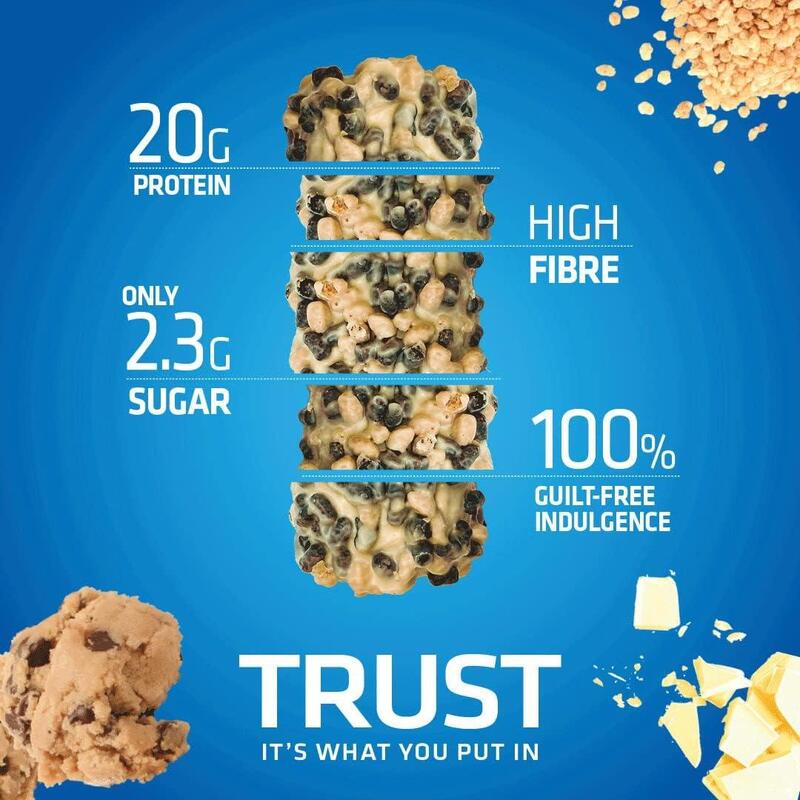 Usn Trust Crunch High Protein Bar White Chocolate Cookie Dough 60g Pack of 12